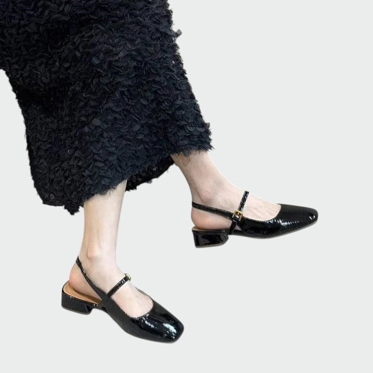 Olivia - Square Tip Mary Jane Shoes