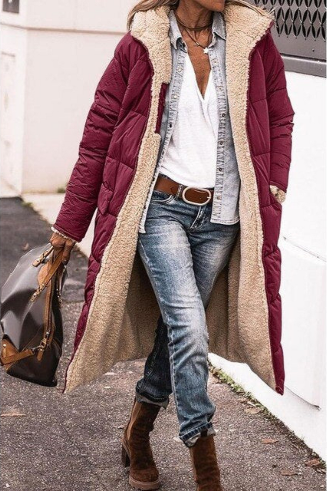 Amelia | Elegant Reversible Coat for Women